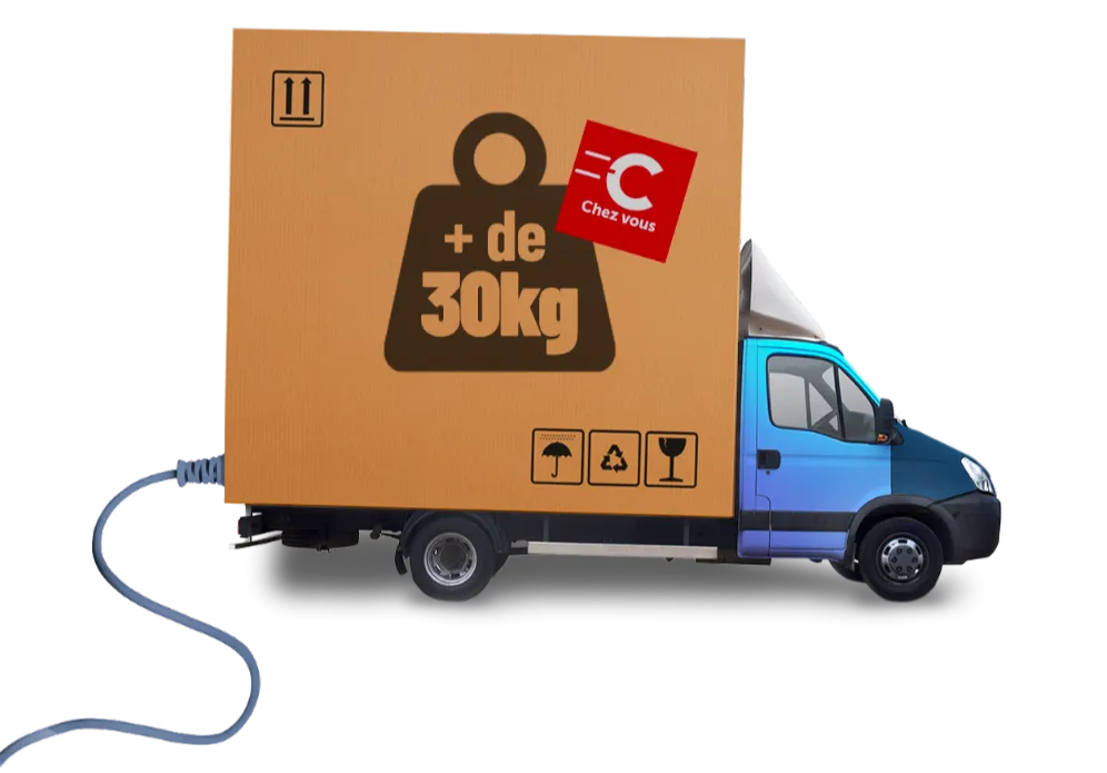 Illustration camion de livraison